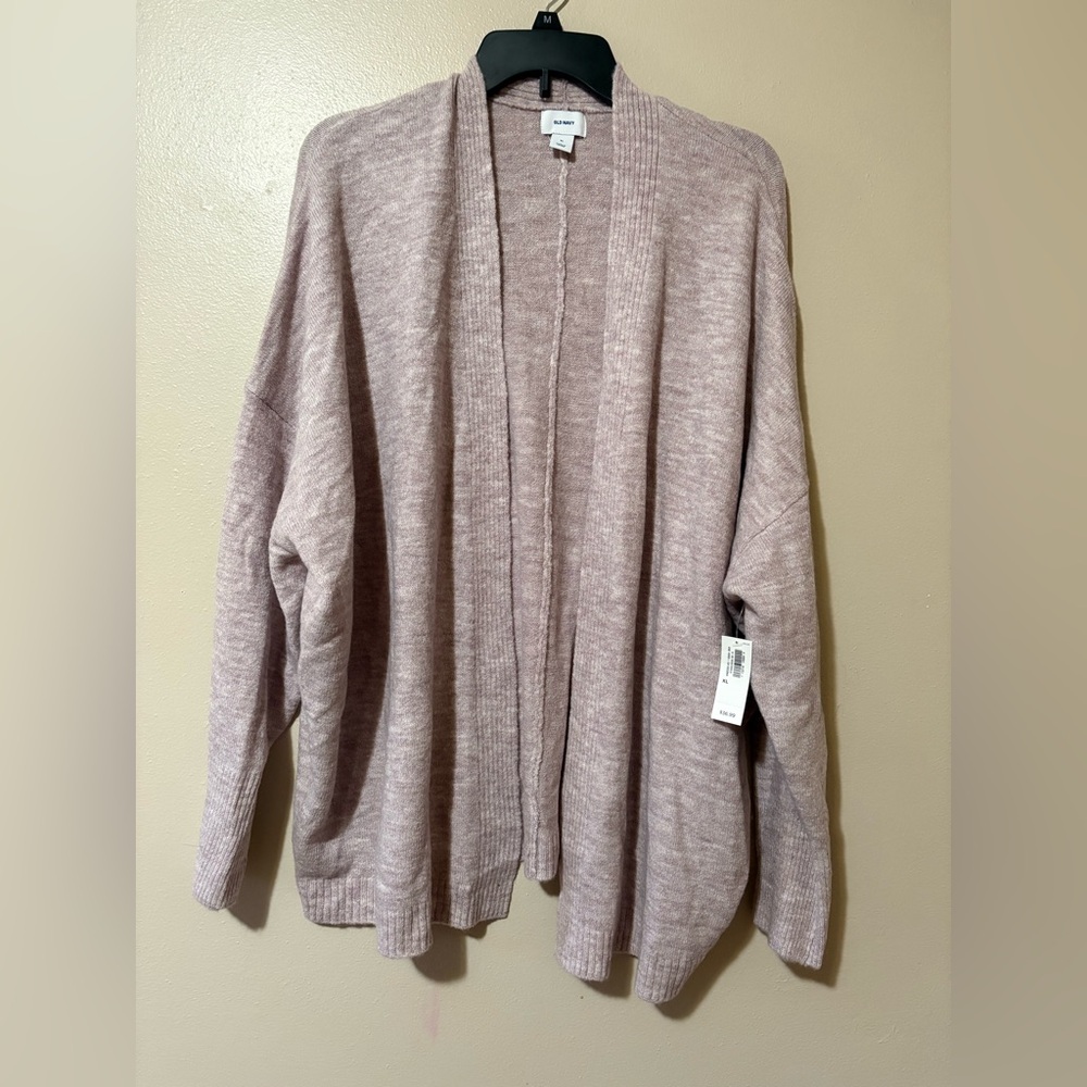 Old Navy Dusty Rose Open-Front Cardigan Sweater